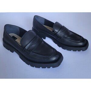Dolce Vita Elias Chunky Lug Sole Square Toe Slip-On Loafer in Black. Size 9